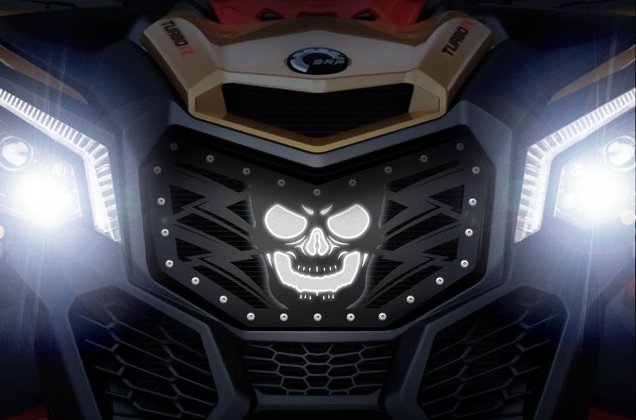 Custom Grille for CanAm Maverick X3 with LED X-Lite - HAVOC