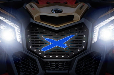 Custom Grille for CanAm Maverick X3 with LED X-Lite - X Design