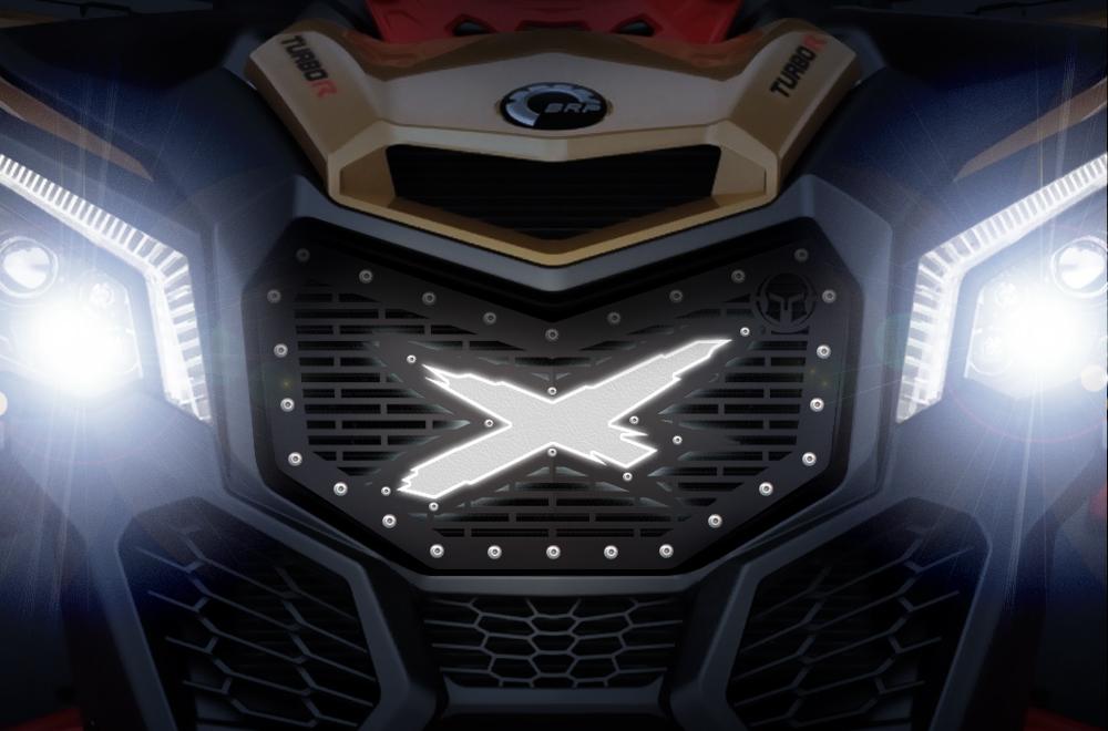 Custom Grille for CanAm Maverick X3 with LED X-Lite - X Design