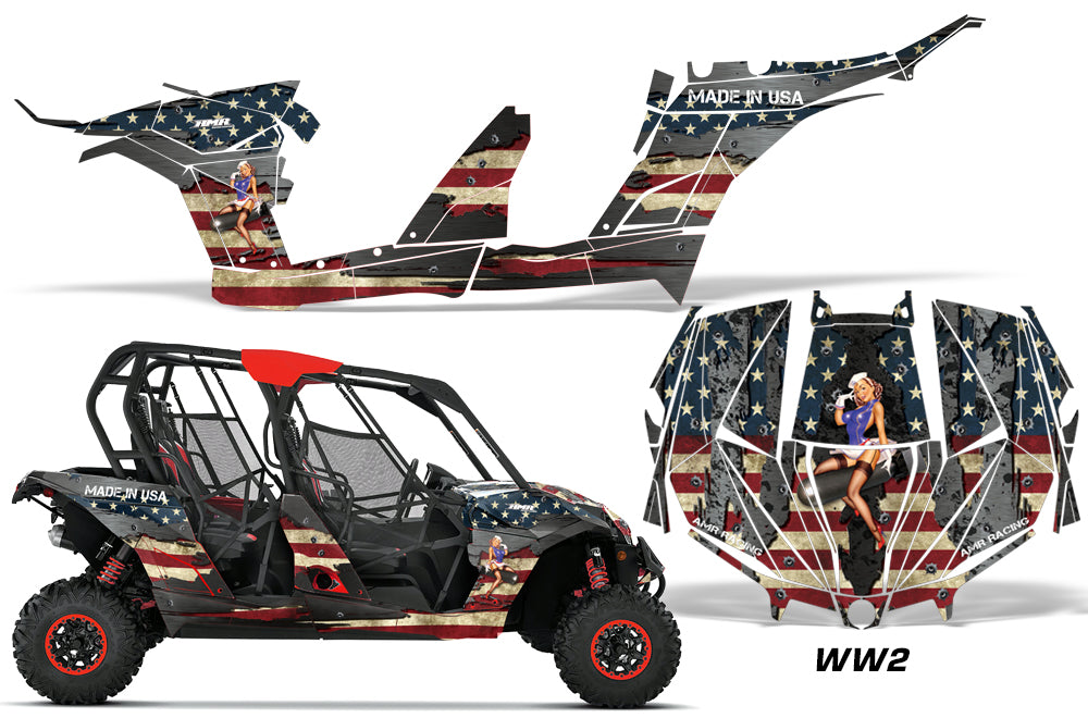 Can Am Maverick Max 4-Door ('17-'18) Complete Graphics Kit