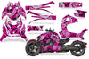 Psycho Kraken - Pink Background Black Design