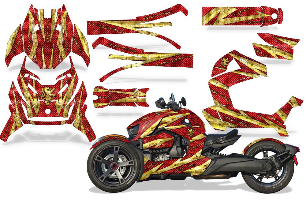 Royal Armor - RED background GOLD design