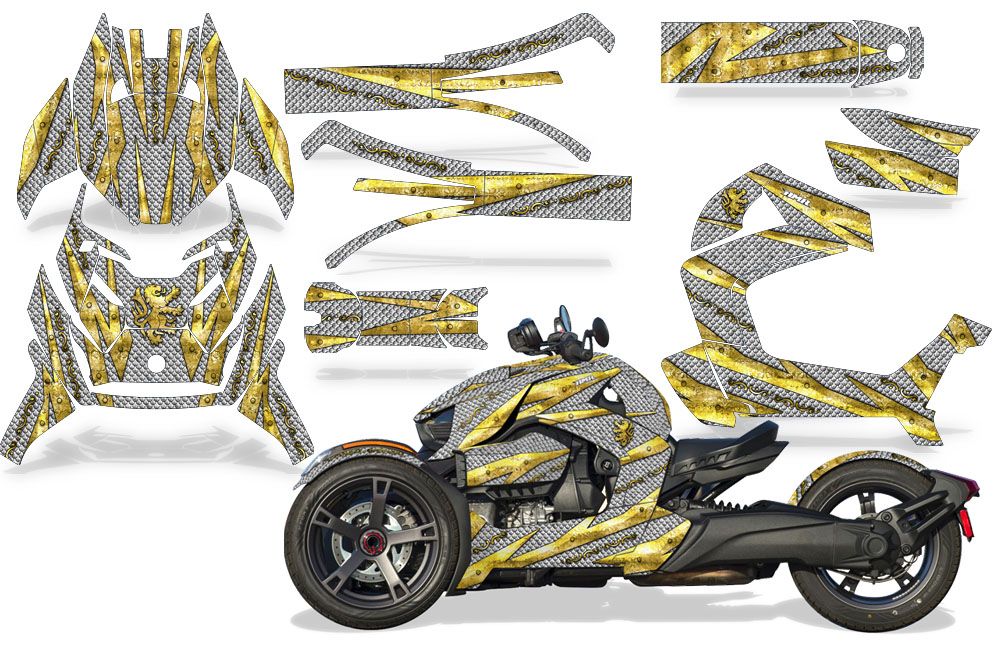 Royal Armor - SILVER background GOLD design