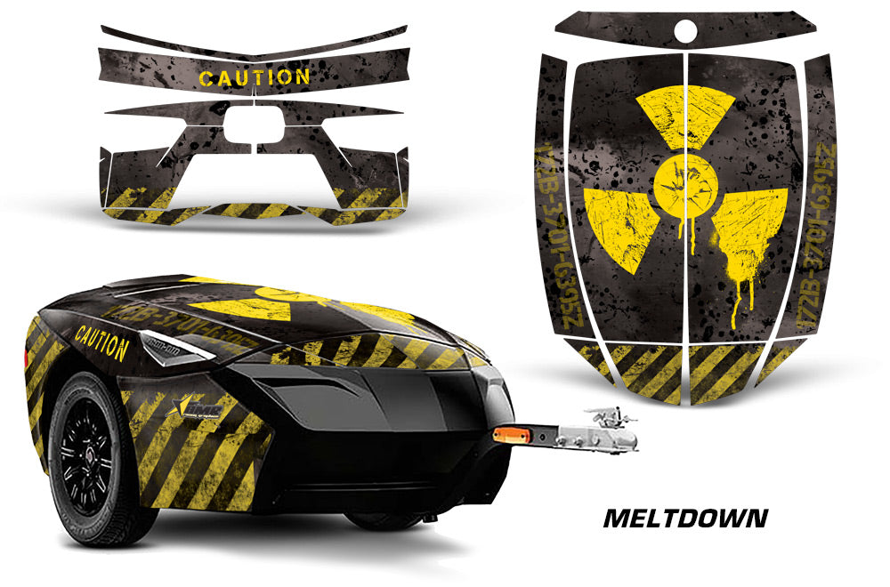 Meltdown - BLACK background YELLOW design