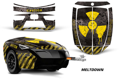Meltdown - BLACK background YELLOW design