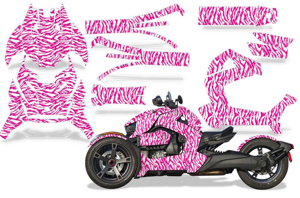 Zebra Girl - WHITE background PINK design