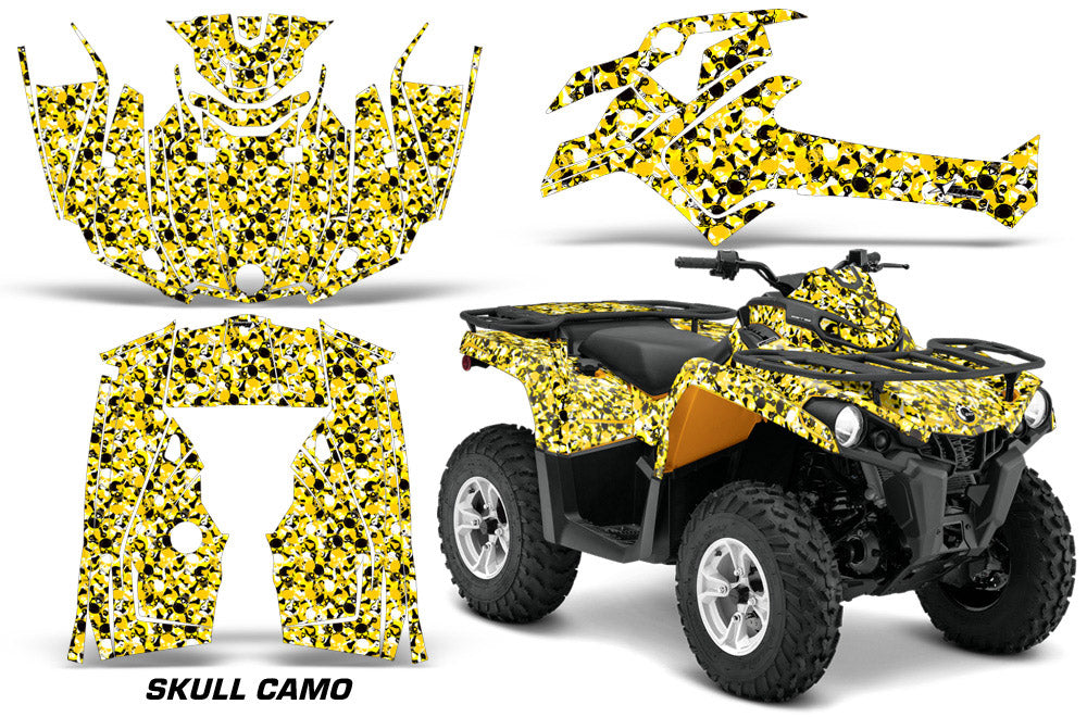 Skull Camo - YELLOW design