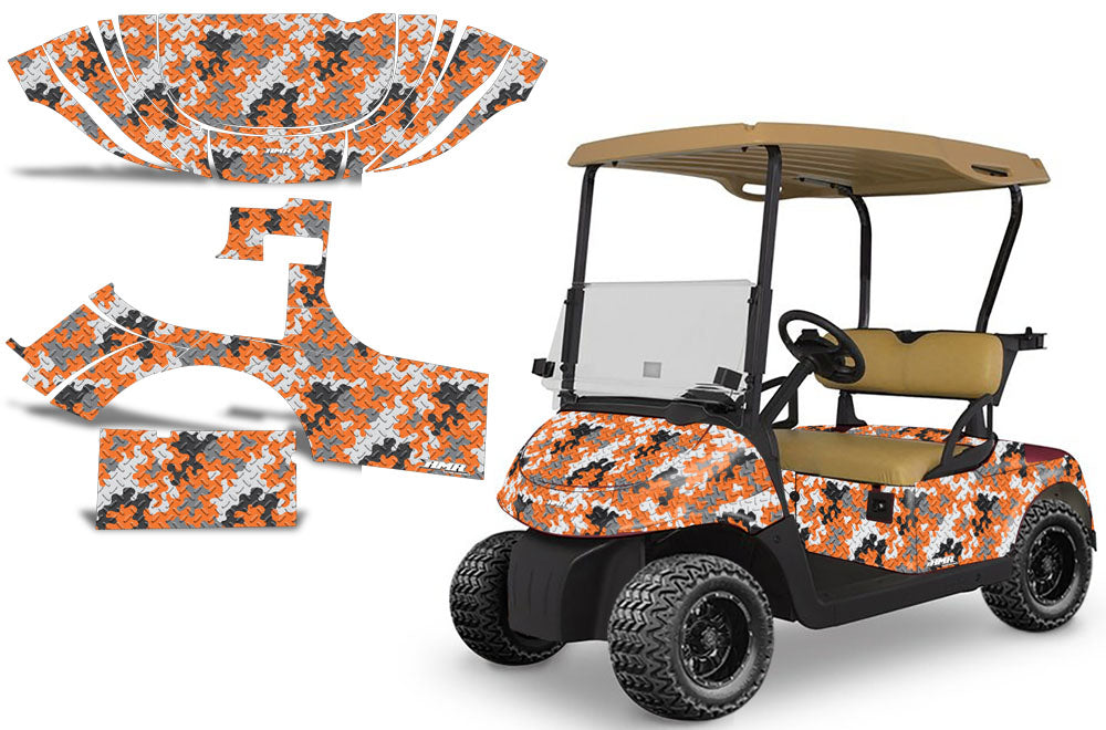 EZGO RXV Golf Cart Graphics - Invision Artworks Powersports Graphics