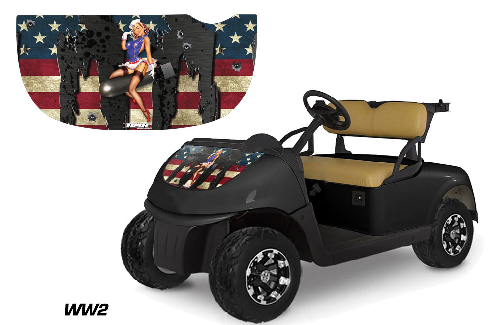 EZ Go Freedom RXV Golf Cart 2015-2018 Graphics Kit - Invision