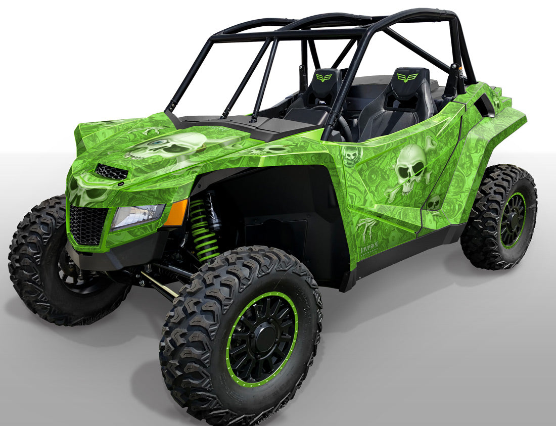 Head Creeps - BRIGHT GREEN background