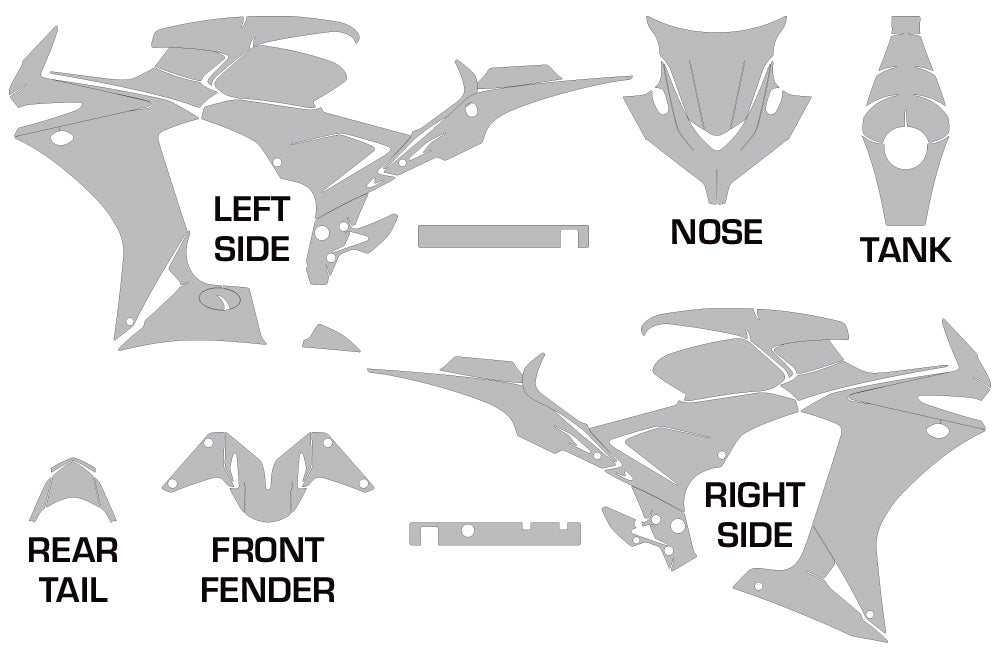 Honda CBR 500R Sport Bike Graphic Kit (2013-2014)