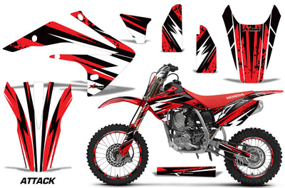 Attack - RED design (2017-2021) (Number Plate area and Rim Protectors Extra, see dropdown menu)