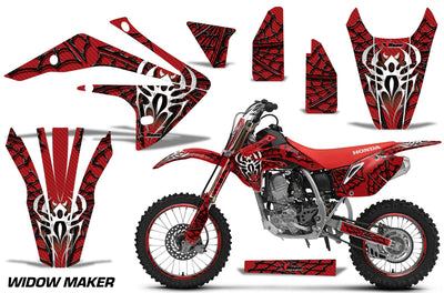 Widow Maker - RED background BLACK design (2017-2021) (Number Plate area and Rim Protectors Extra, see dropdown menu)