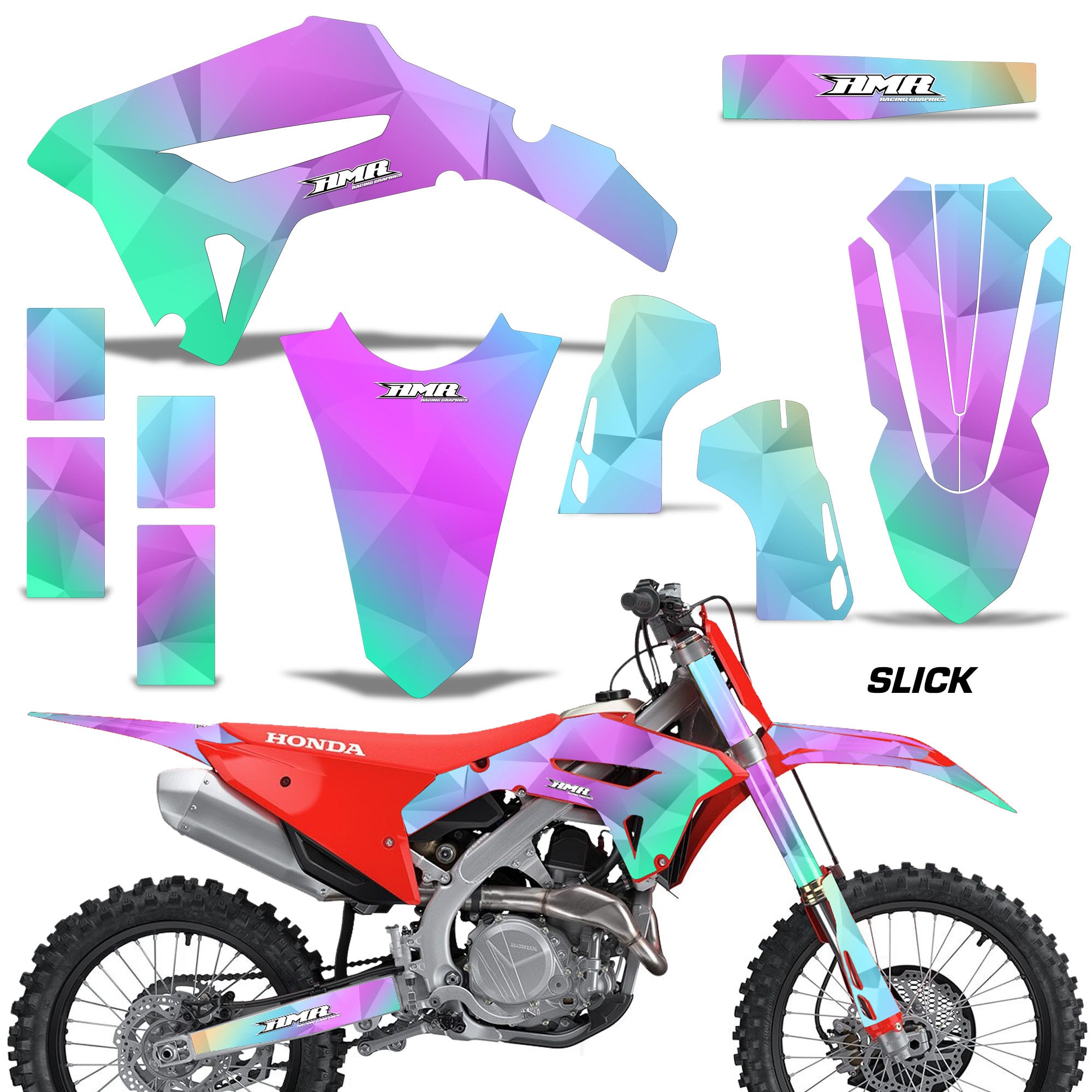 Slick (No Color Option) shown with no number plate coverage