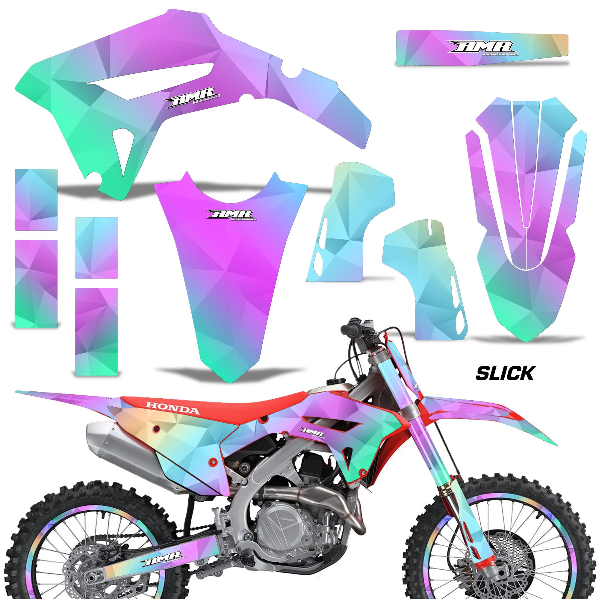 Slick (No Color Option) shown with number plate coverage