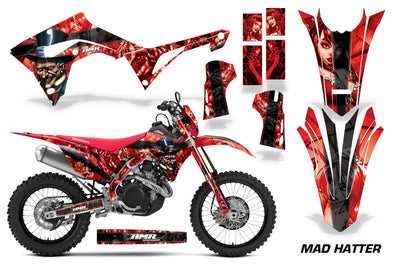 Mad Hatter - RED background BLACK design