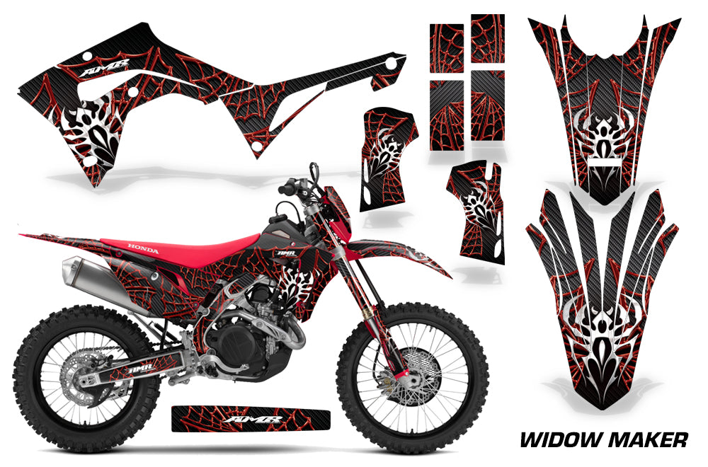 Widow Maker in Black Background Red Design