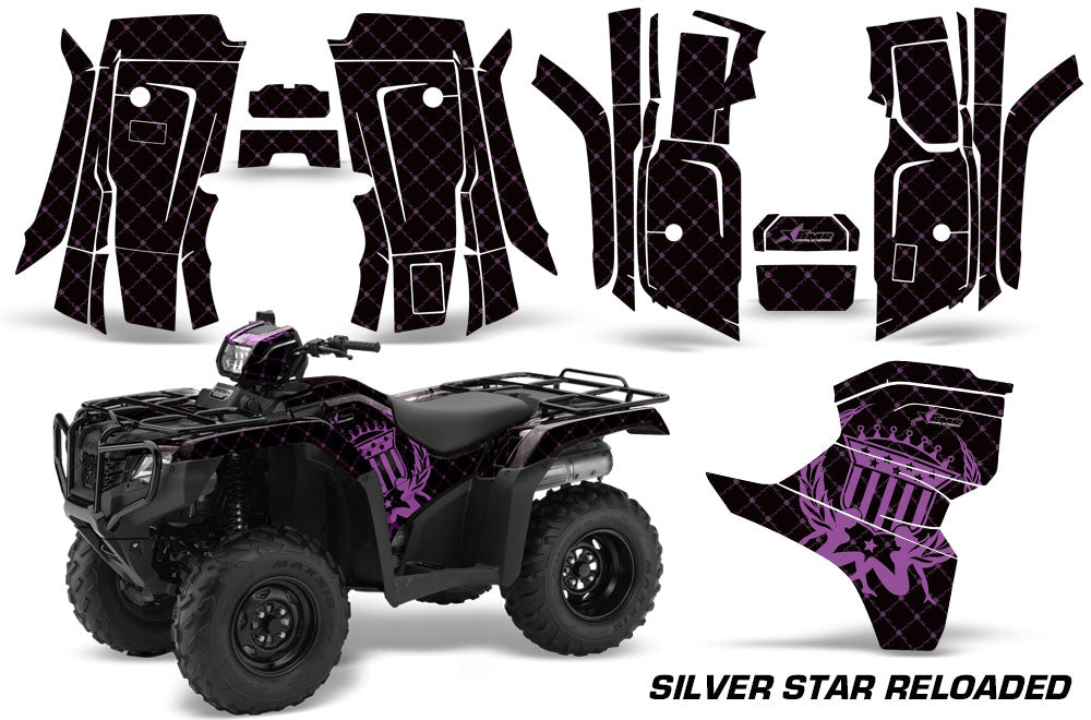 Reloaded - BLACK background PURPLE design