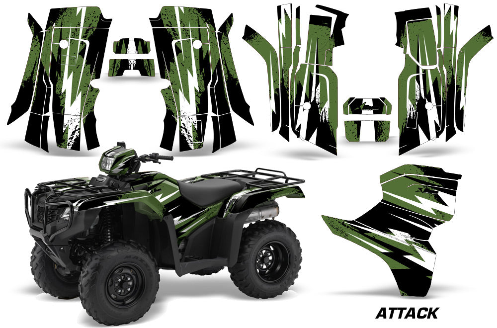 Attack - Dark Green Design