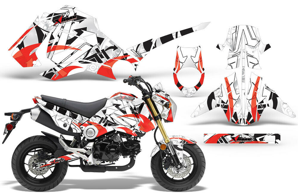 Expo - RED Design on a Honda Grom 125 Graphics Kit (2013–2016)