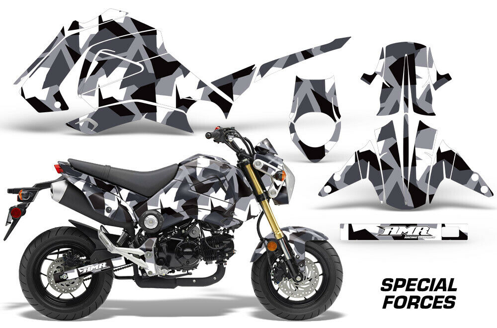 Special Forces - SILVER Design on a Honda Grom 125 Graphics Kit (2013–2016)