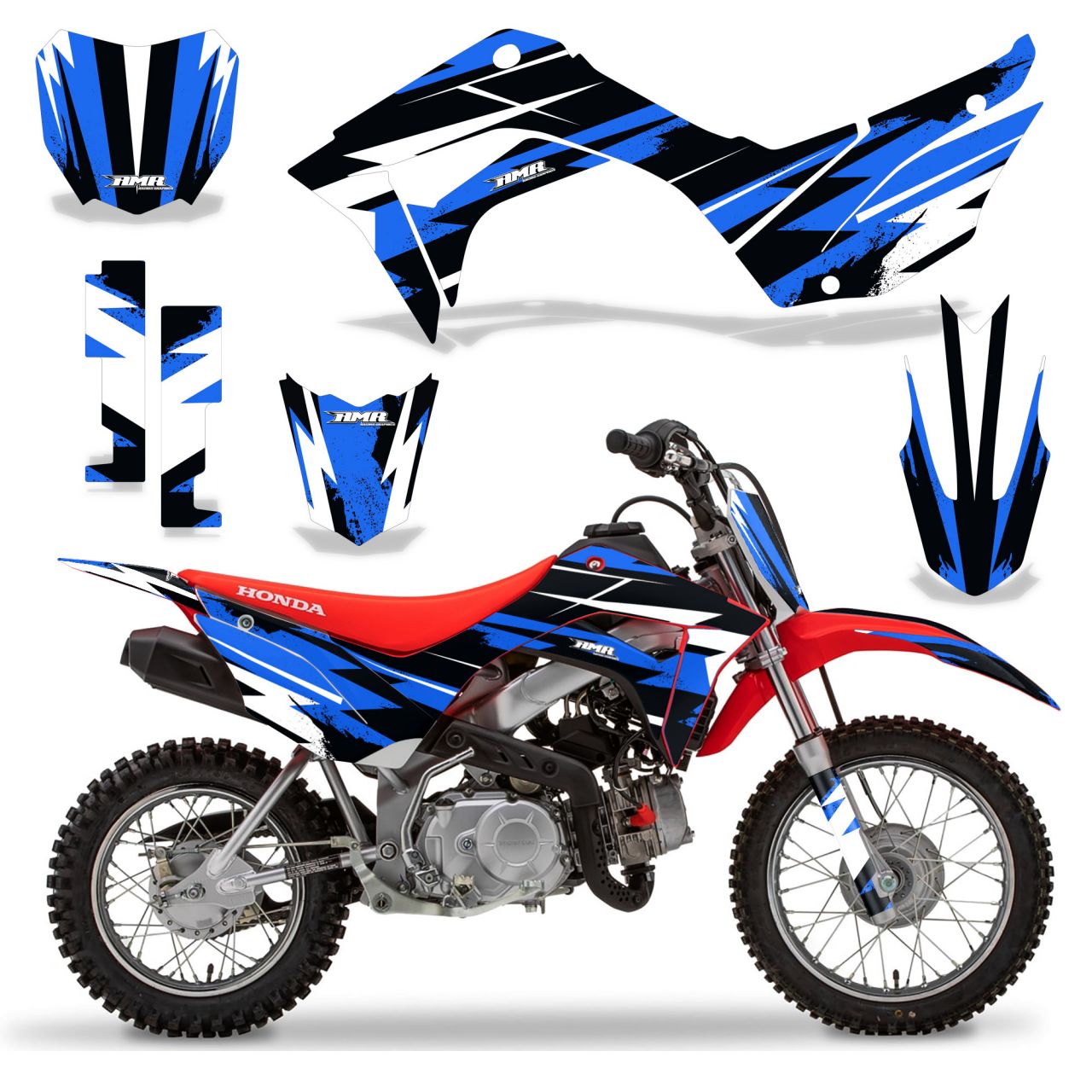 Attack - Blue Design (Shown with # plate which is extra)