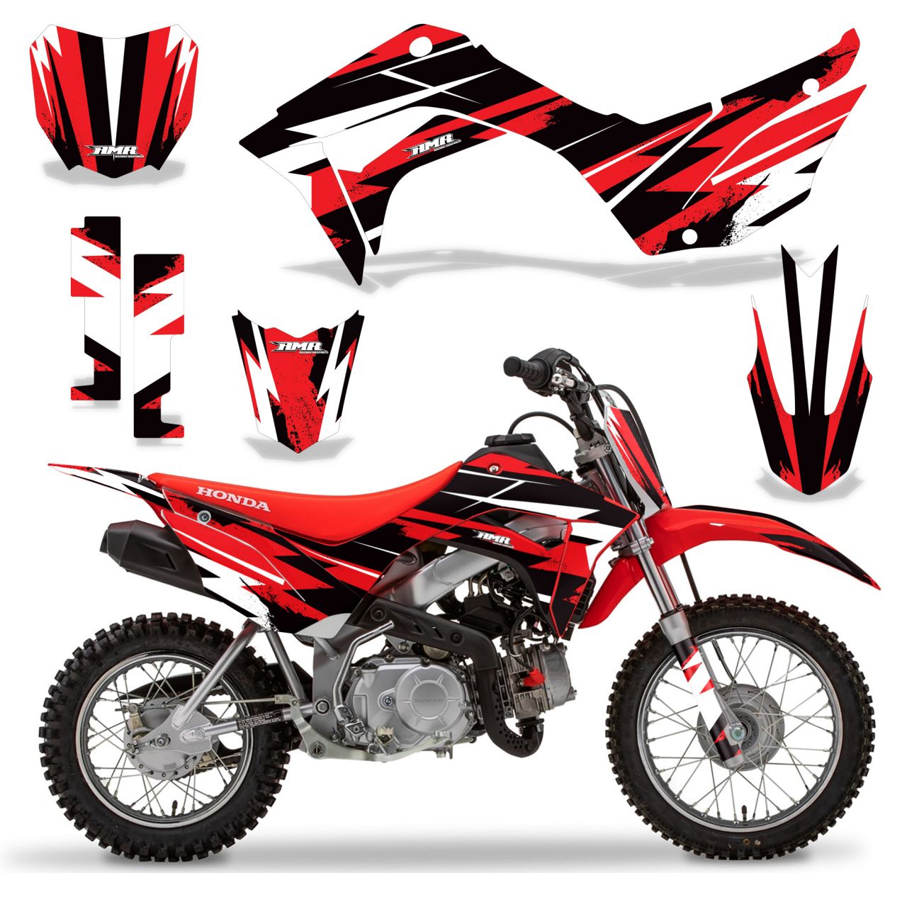 Attack - Red design (Shown with Artfilled # Plate, which is extra)