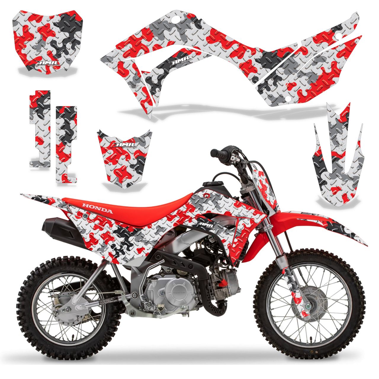Honda CRF 110 F Graphics Kits Over 100 Designs to Choose From Invision Artworks Powersports Graphics