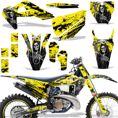 Reaper V2 - Yellow Background / Shown with Number Plate (Note: Number plate is additional)