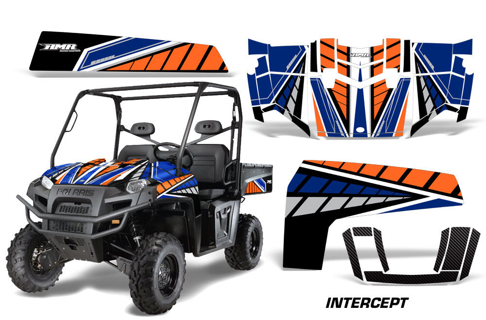 Intercept - BLUE Background/ ORANGE design