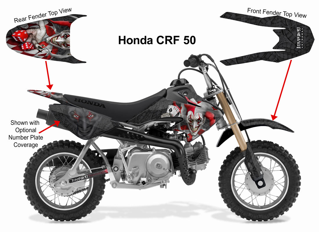 Joker - BLACK background RED design