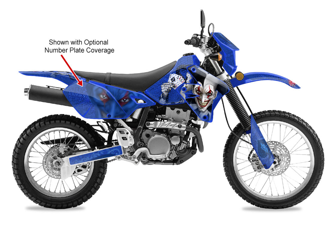 The Joker - Blue Background, Black & White Joker