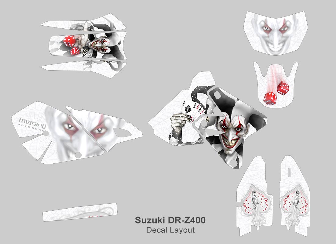 The Joker - White Background, Black & White Joker