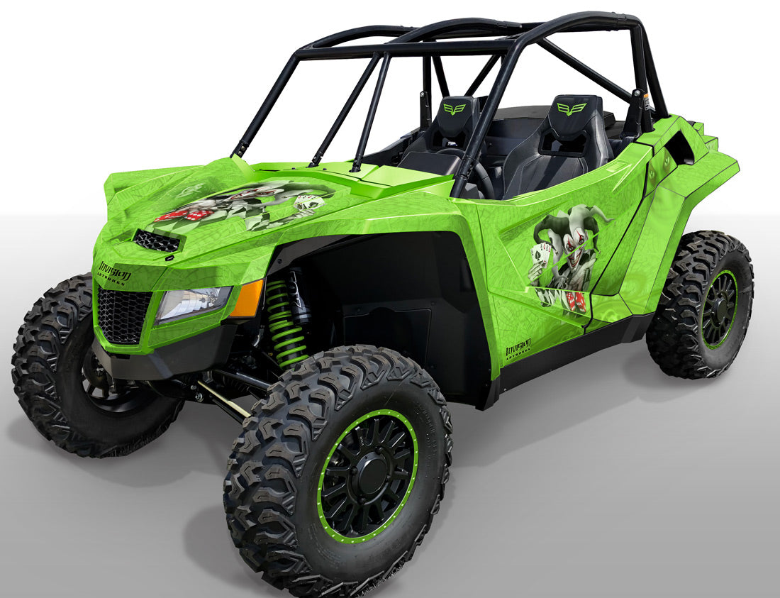 The Joker -  GREEN background BLACK design