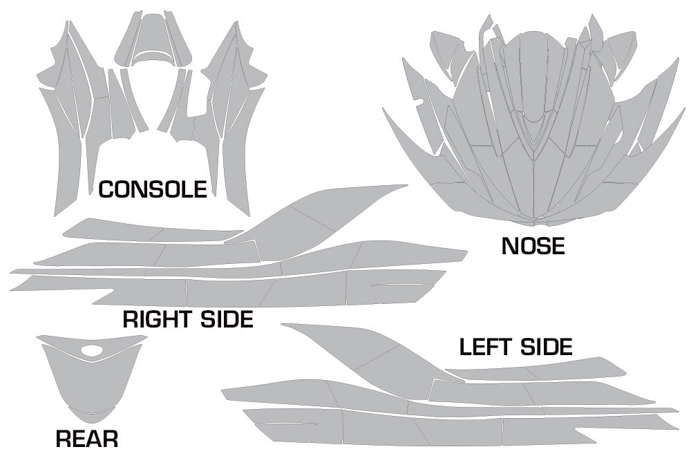 Kawasaki 250X 260X 260LX Jet Ski/ Watercraft Graphics (2007-2012)
