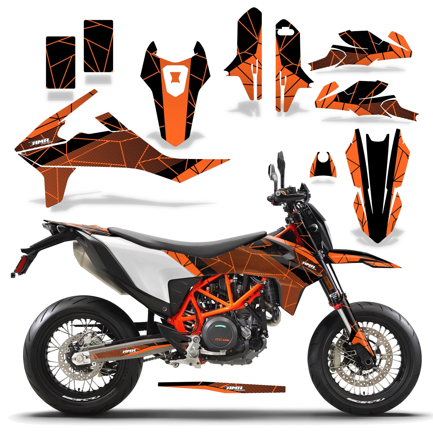 thumbnail interactive-video image 1 of KTM 690 Duke GRAPHICS - "RR-Tech" (Orange 1 of 13