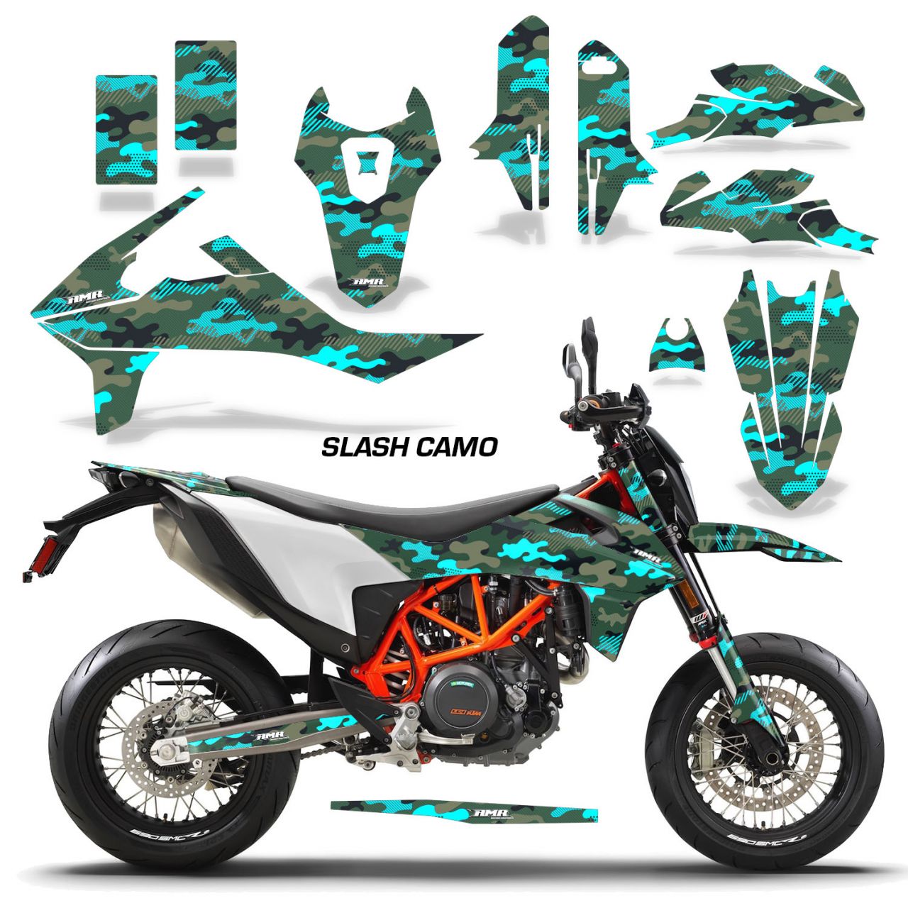 Slash Camo - Teal Design