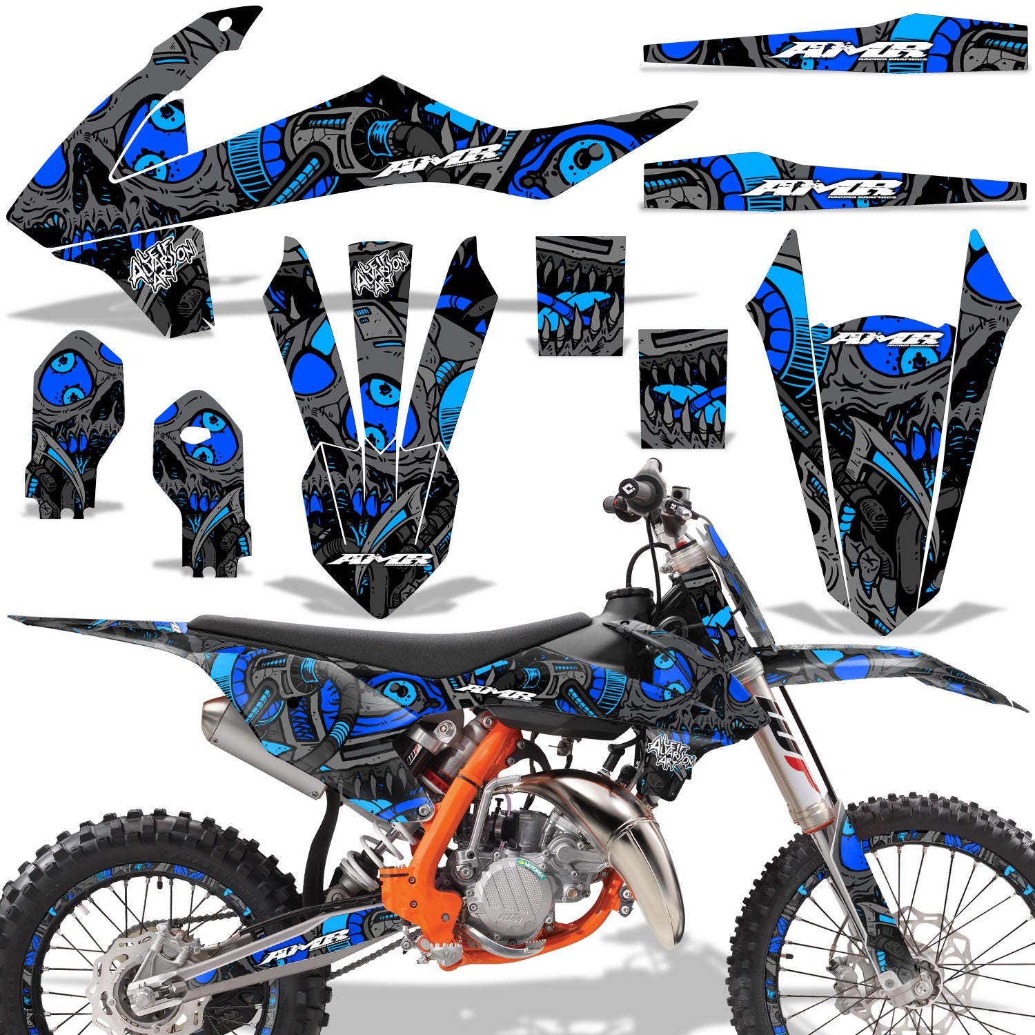 Tune In - BLUE design (shown with number plate area)