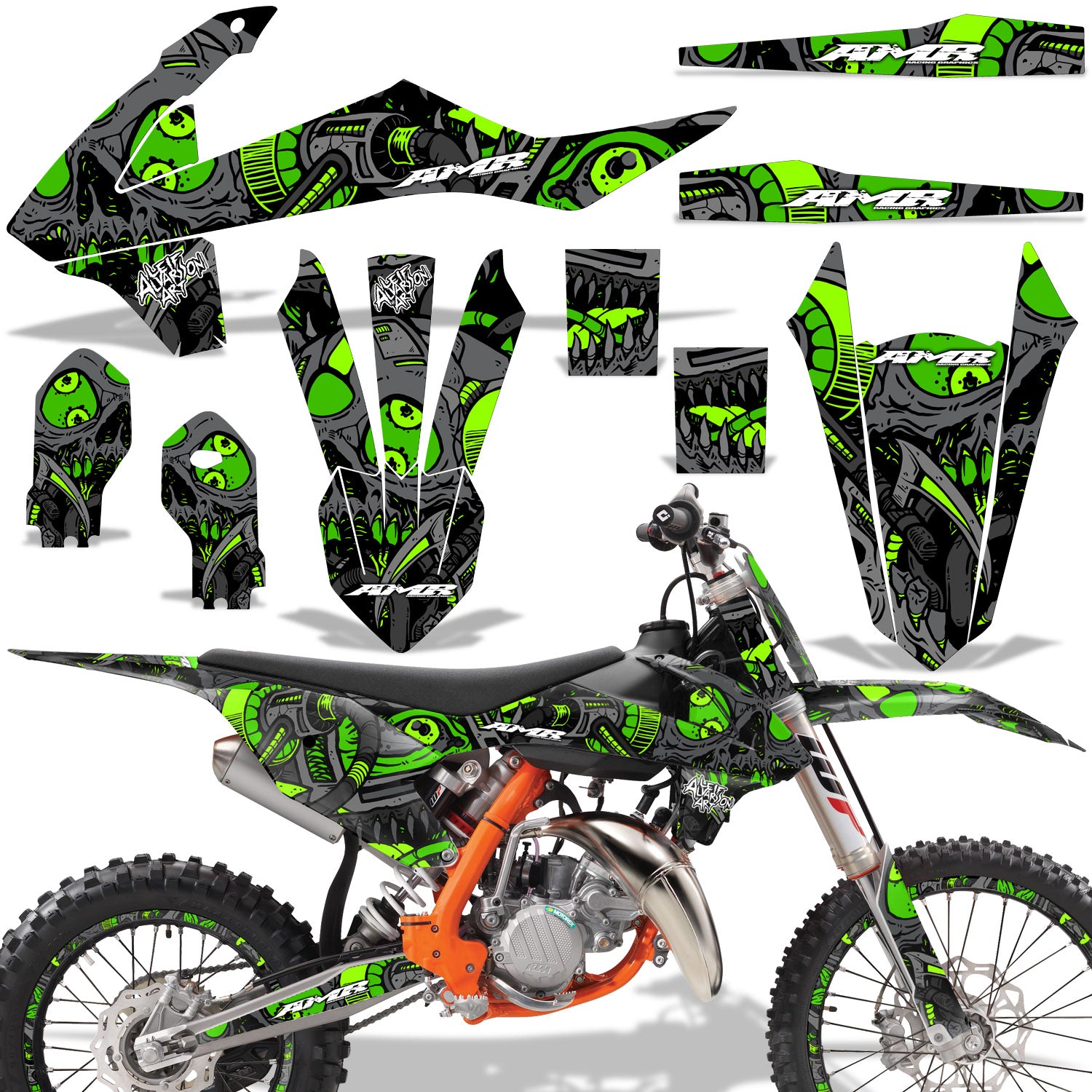 Tune In - GREEN design (shown with number plate area)