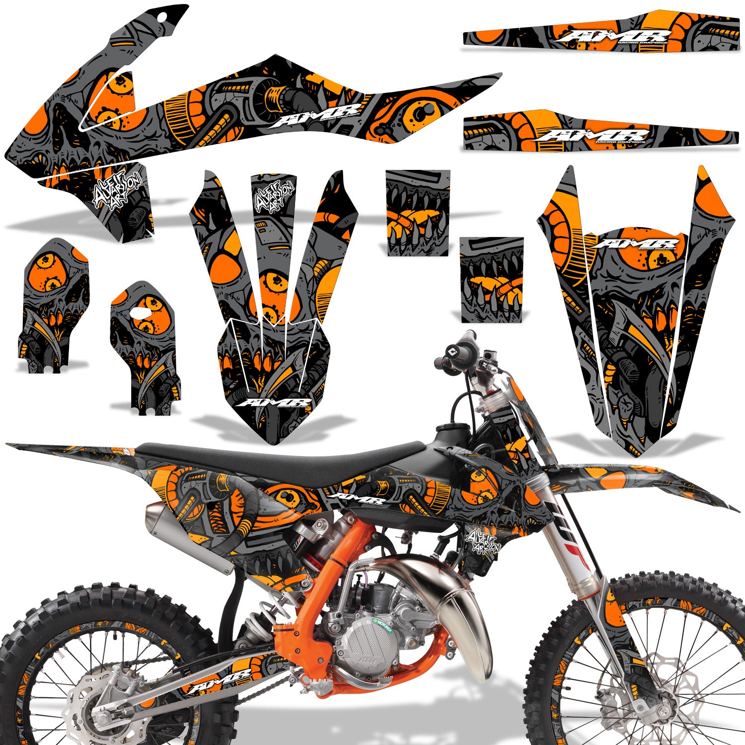 Tune In - ORANGE design (shown with number plate area)