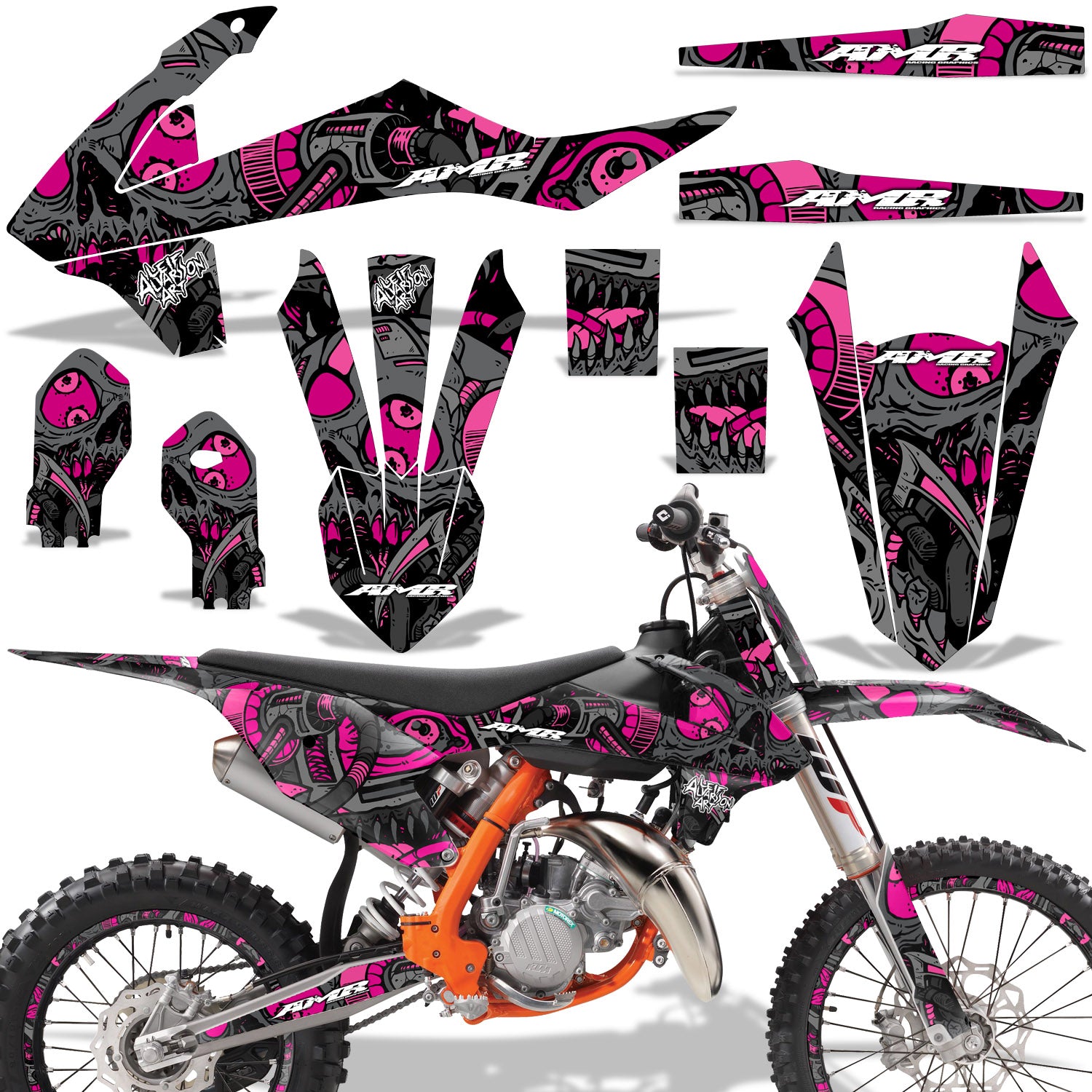 Tune In - PINK design (shown with number plate area)