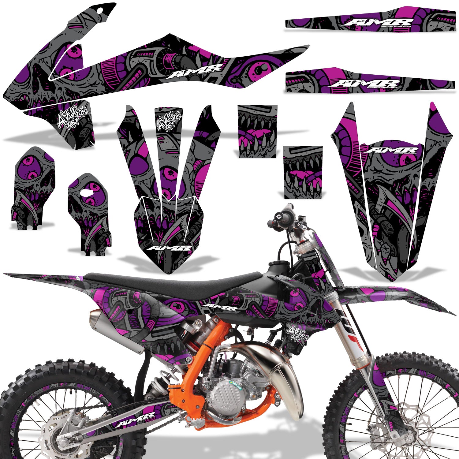 Tune In - PURPLE design (shown with number plate area)