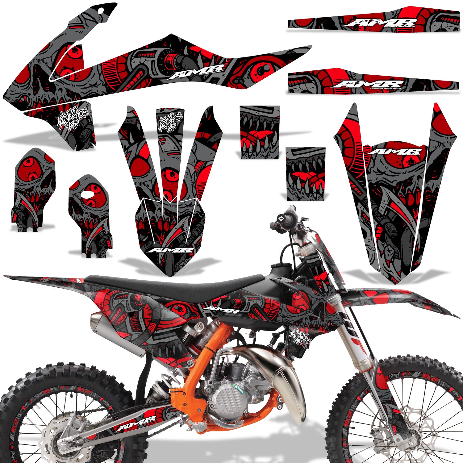 Tune In - RED design (shown with number plate area)