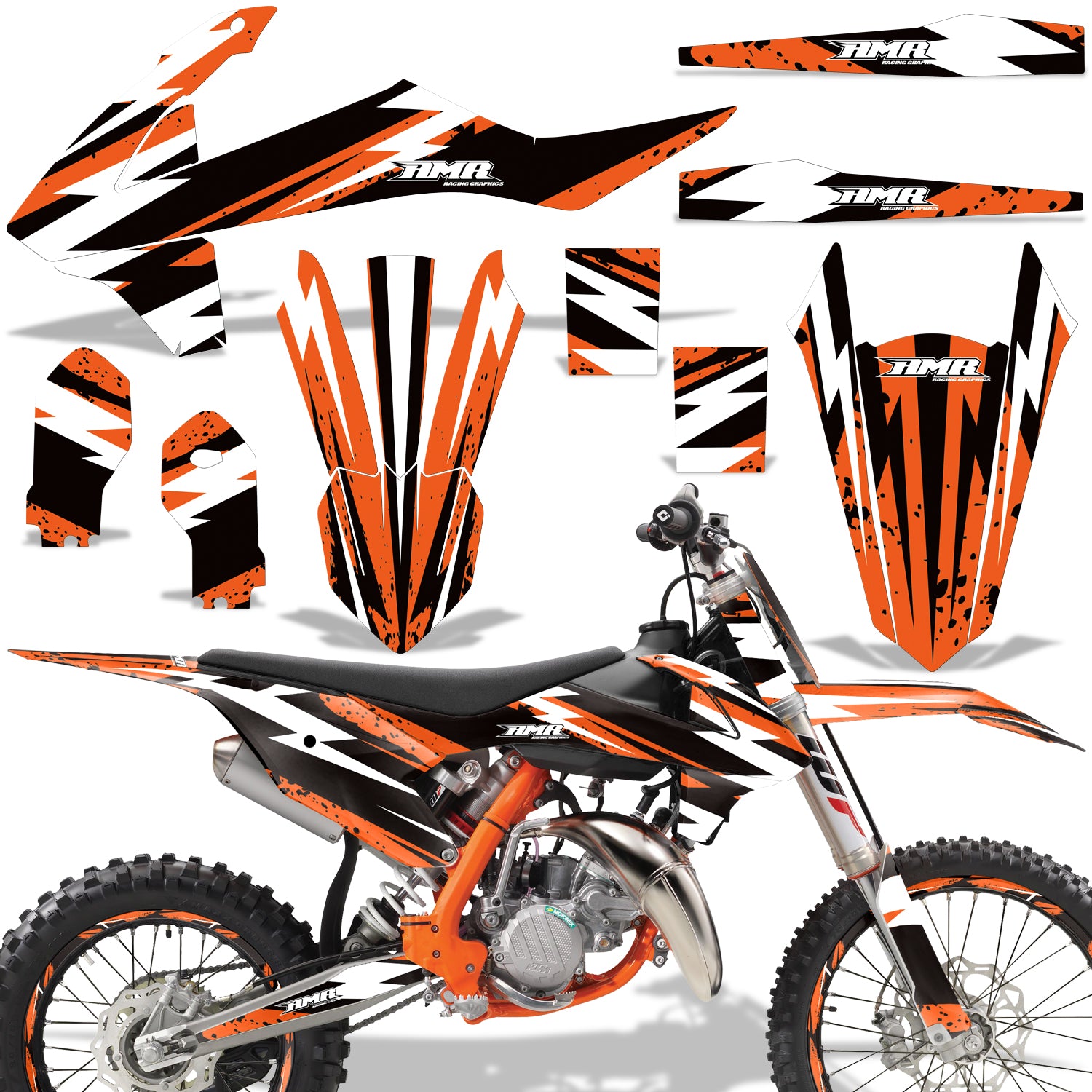 Attack - ORANGE design (shown with number plate area)