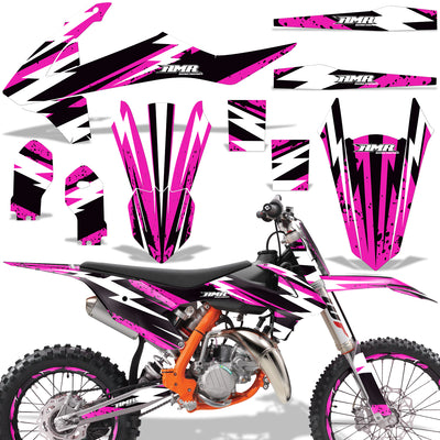 Attack - PINK design (shown with number plate area)