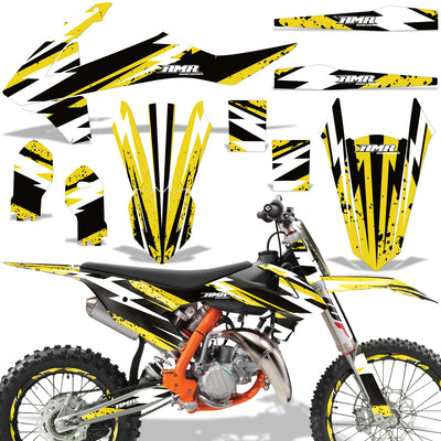 Attack - YELLOW design (shown with number plate area)