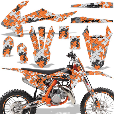 Camoplate - ORANGE design (shown with number plate area)