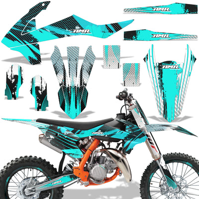 Carbon X - TEAL design (shown with number plate area)