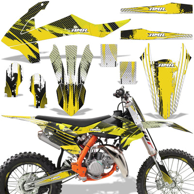 Carbon X - YELLOW design (shown with number plate area)