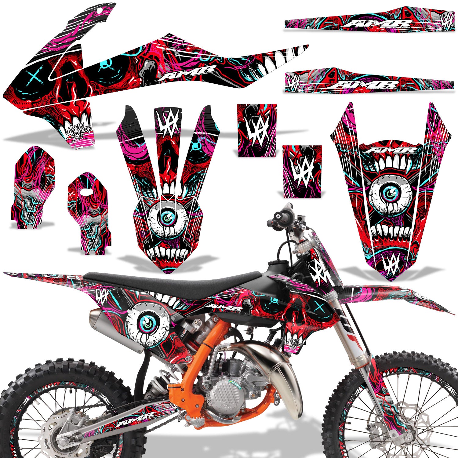 Frenzy - RED design (shown with number plate area)